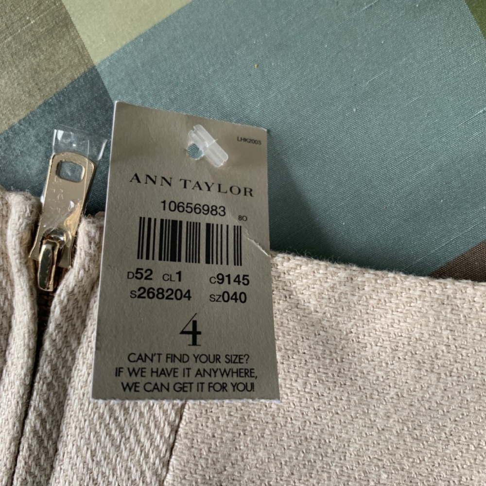 Ann‎ Taylor large pocket linen blend mini skirt. NWT. Retail 109 - Picture 5 of 8